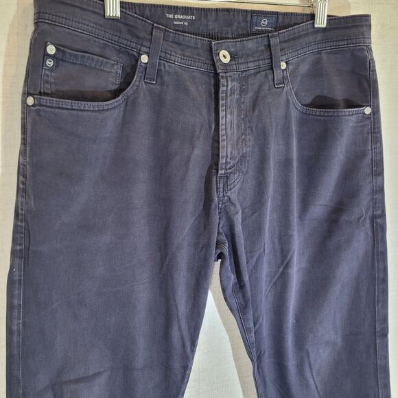 AG Adriano Goldschmied Jeans Mens Tag 34x32 Act 34x29 Blue The Graduate Pants - Picture 2 of 10